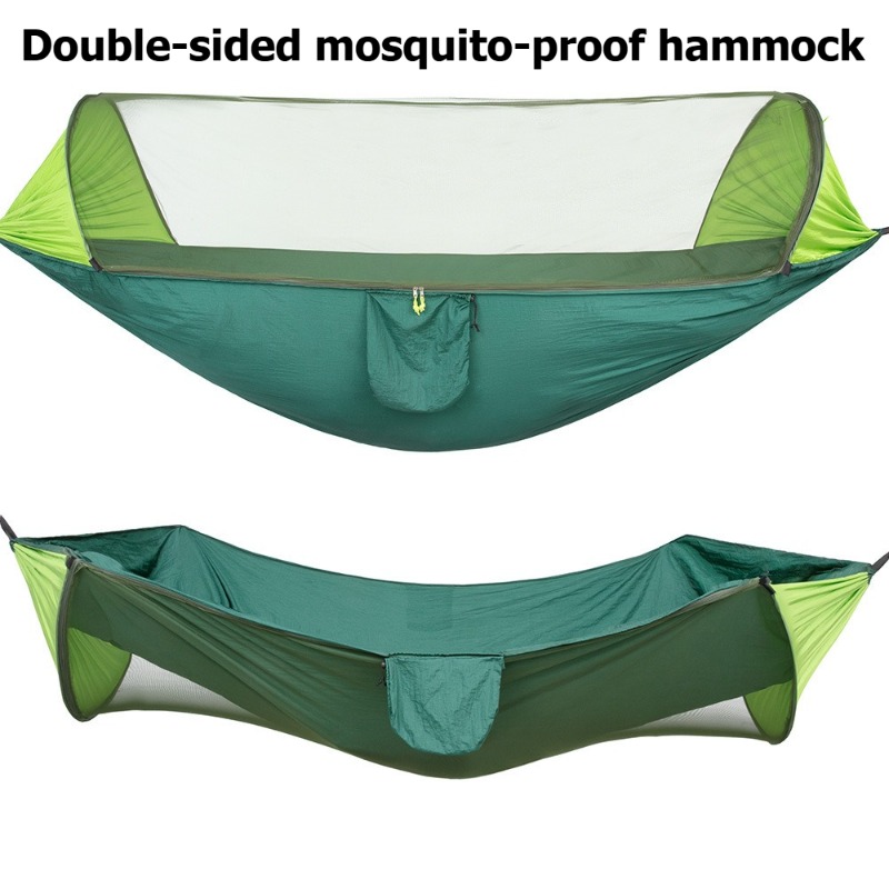 Outdoor Camping Hammock - Single and Double Size Nylon Fabric