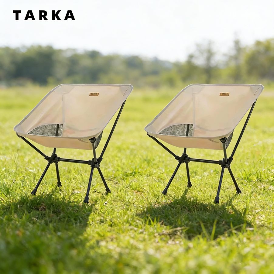 Outdoor Camping Outfit - TARKA 2Pcs Folding Chairs for Camping