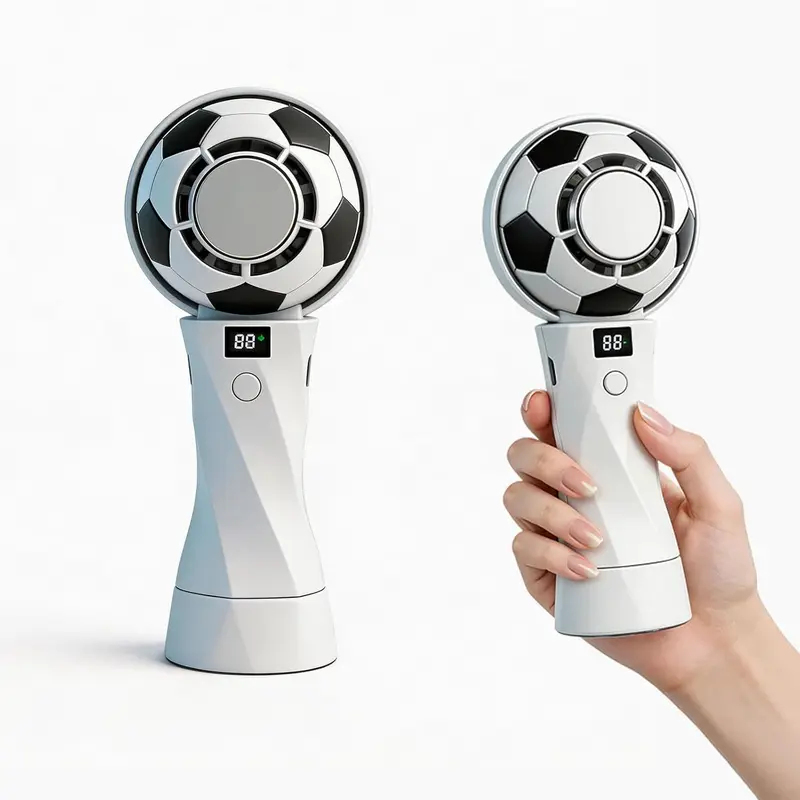 Outdoor Camping Fan - Portable Handheld Football Fan USB Rechargeable