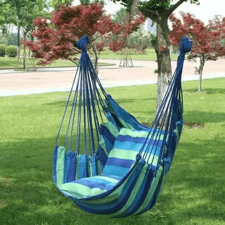 Outdoor Camping Hammock - Portable Outdoor Hammock; features sturdy suspension