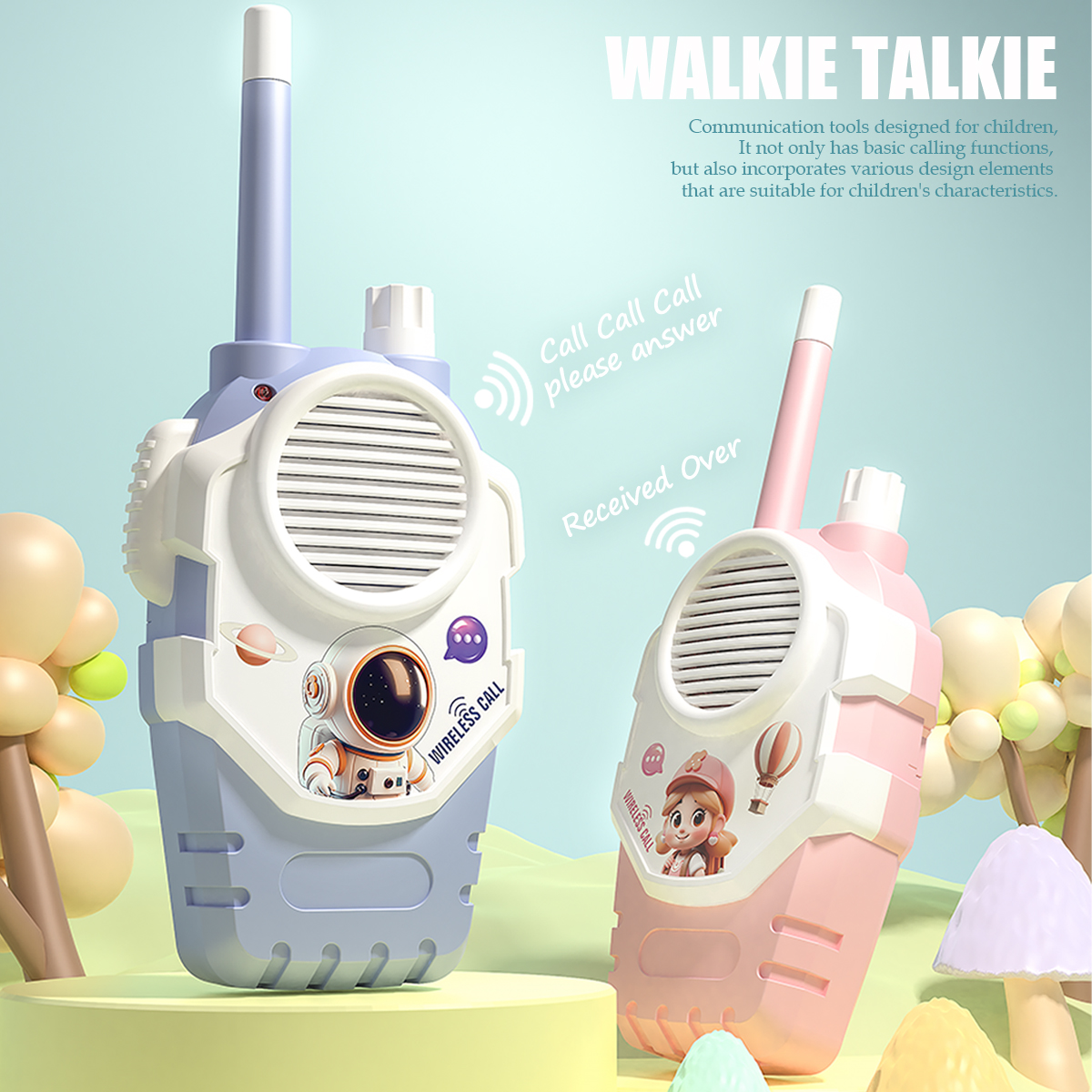 Outdoor Camping Toys - 2Pcs Children Walkie-Talkie Toys, Interaction Walkie
