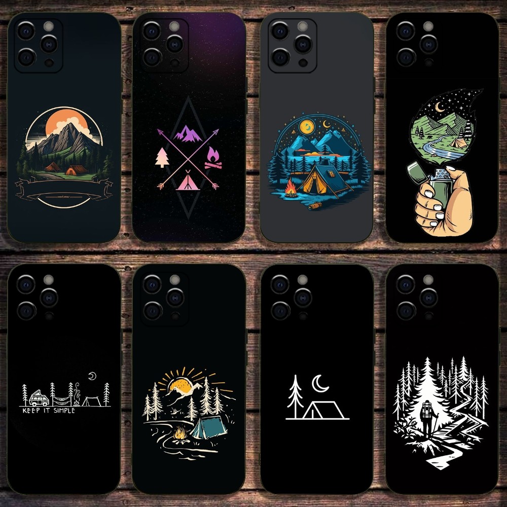 Outdoor Camping Anime - Camping Mountain Outdoor Phone Case For