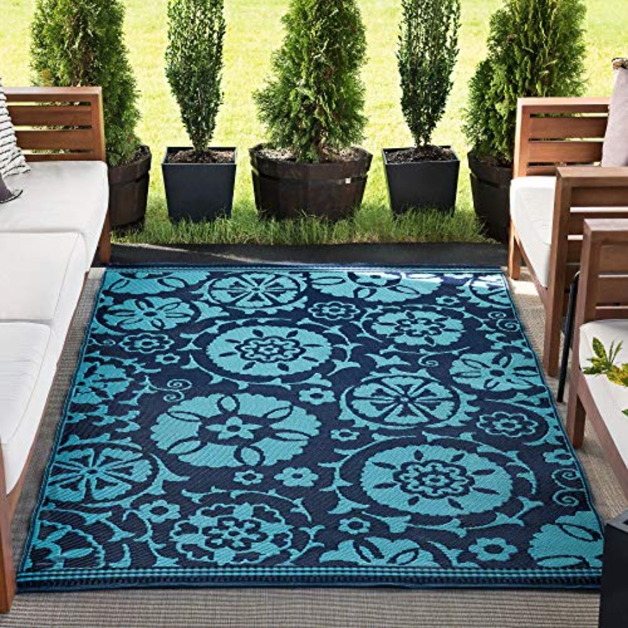 Outdoor Camping Rugs 8X10 - Indoor Outdoor Patio Garden Picnic Camping