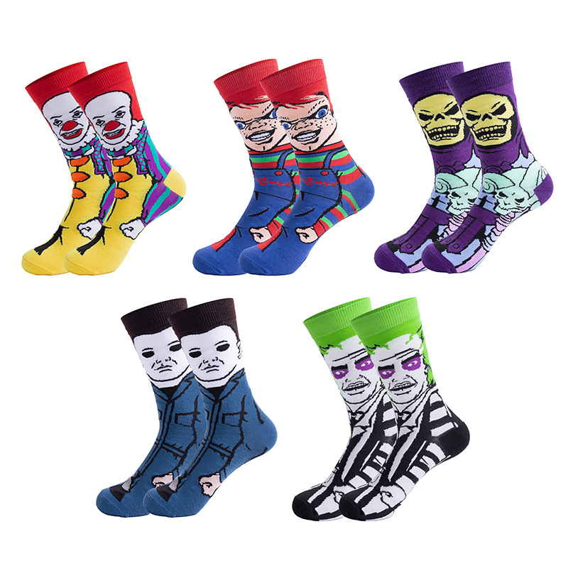 Outdoor Camping Anime - 5 Pairs Cartoon Casual Outdoor Sports