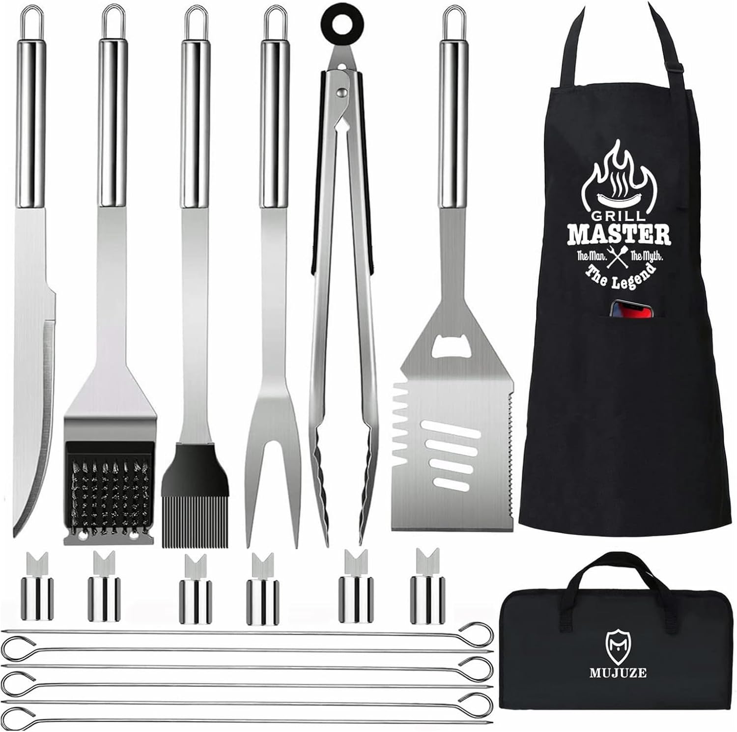 Outdoor Camping Outfit - Grill Set with Apron for Men,