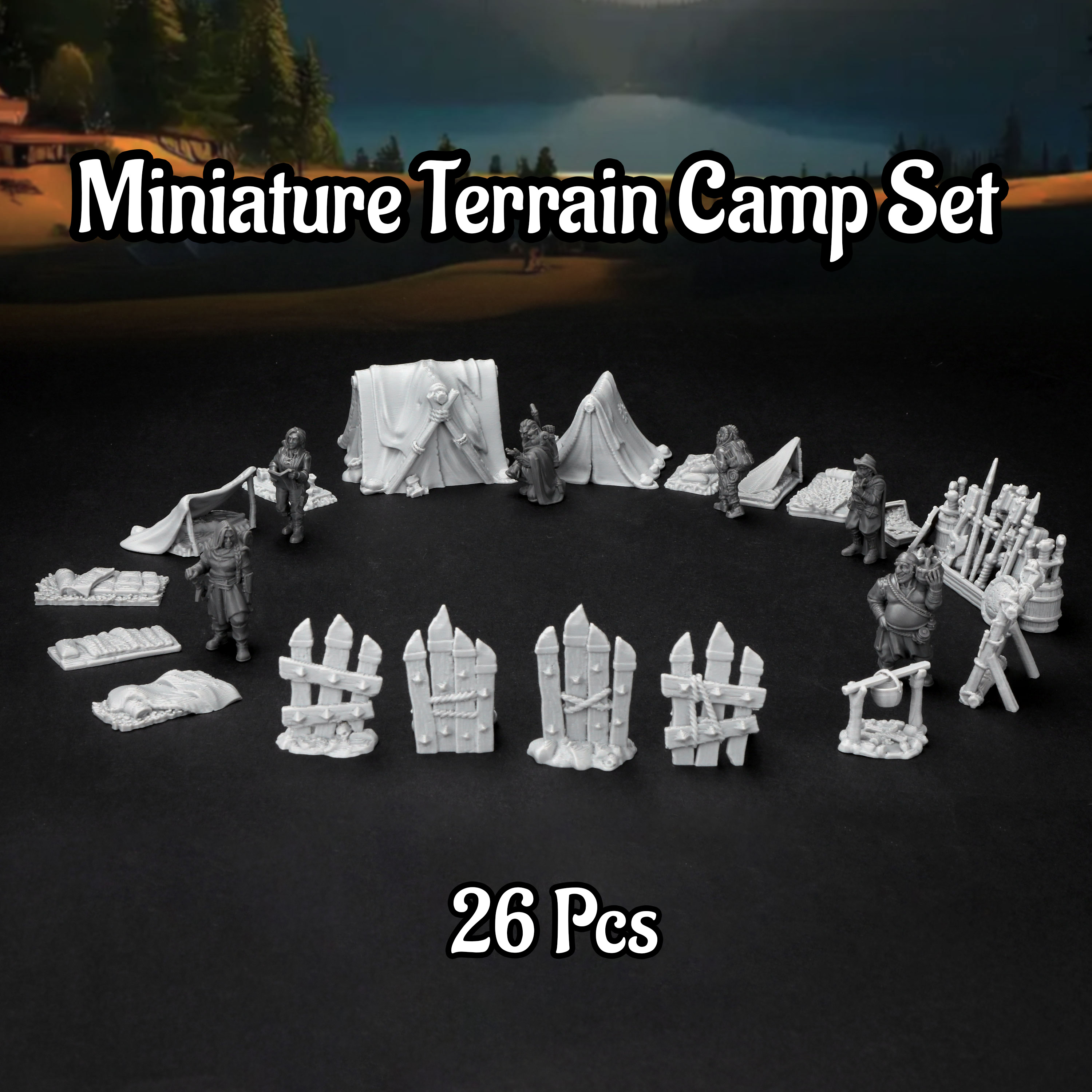 Outdoor Camping Fan - RPG Camp Terrain Set - Adventurer's