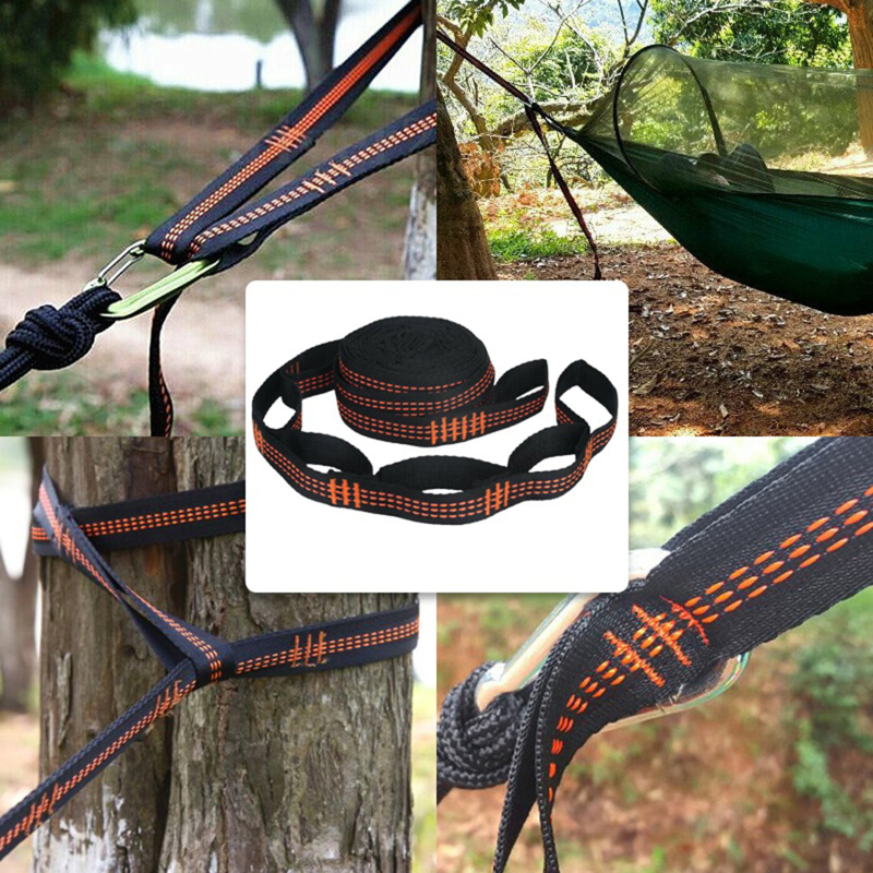 Outdoor Camping Hammock - 2pcs Hammock Straps High Load Bearing