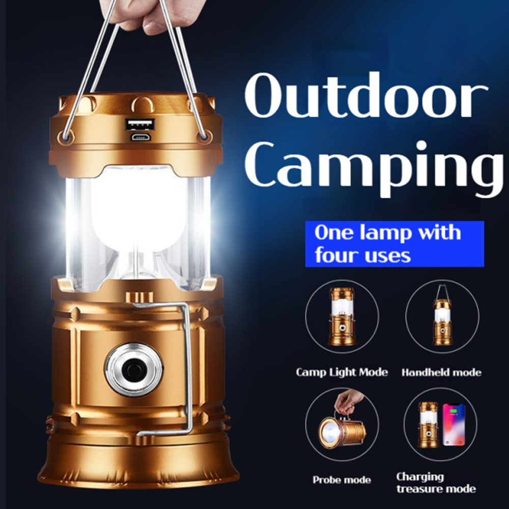 Outdoor Camping Jobs - LED Camping Light Solar Horse USB