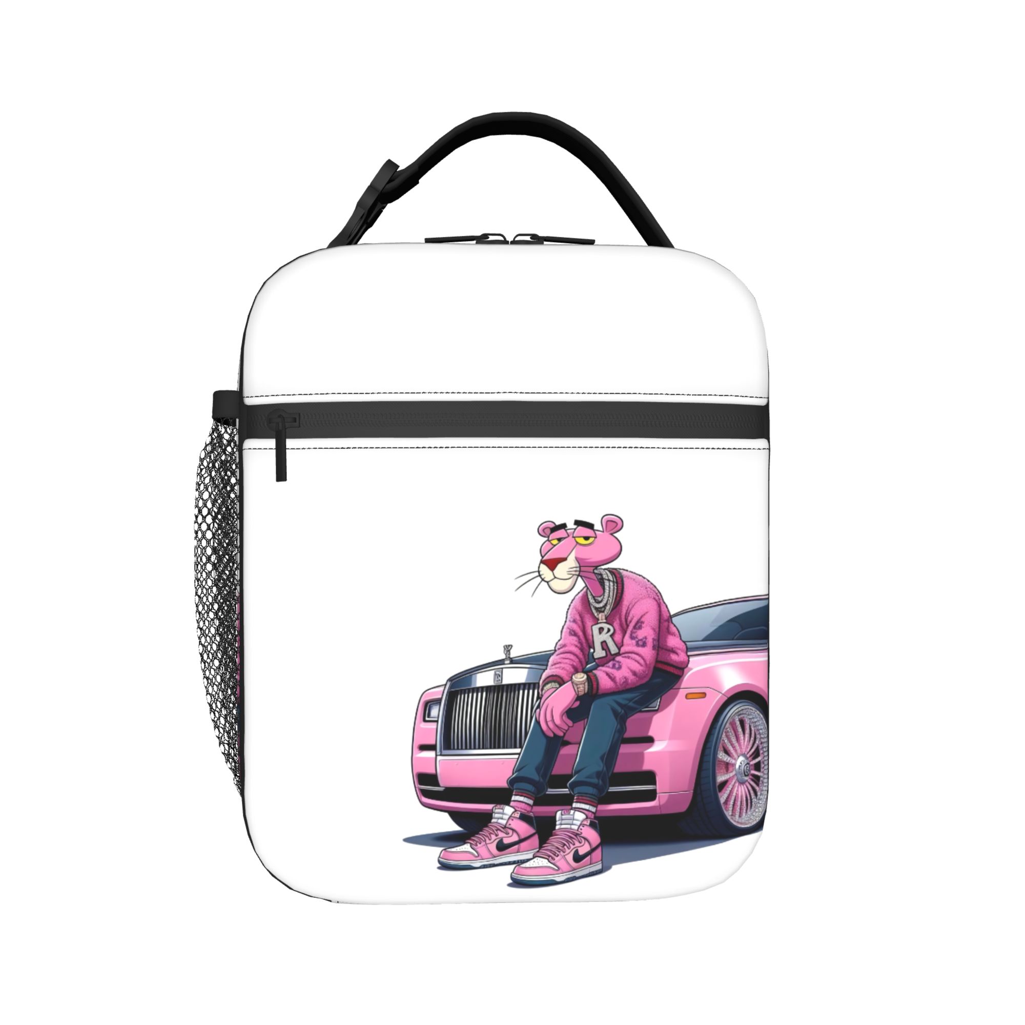 Outdoor Camping Anime - Custom Leopard Insulated Lunch Tote Bag
