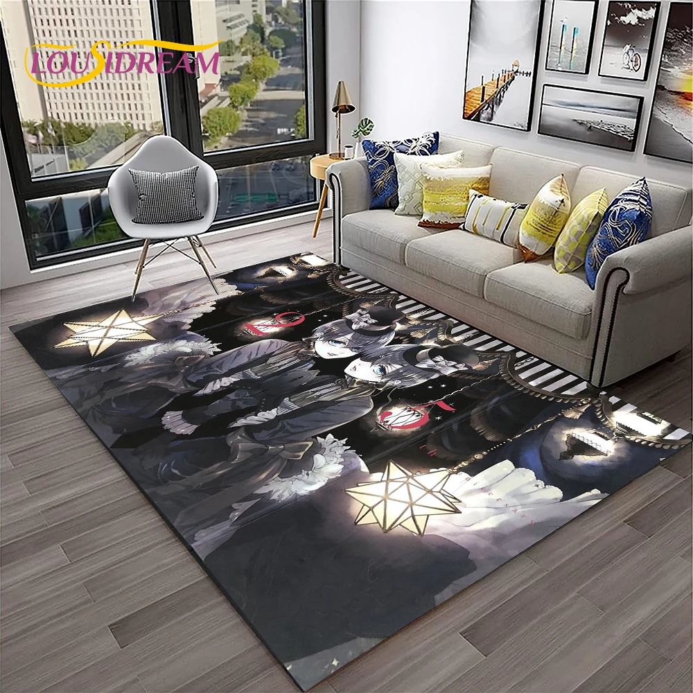 Outdoor Camping Anime - Cartoon Black Butler Anime 3D Carpet
