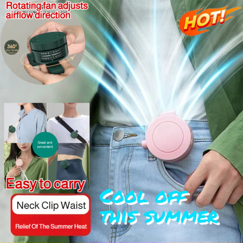 Outdoor Camping Fan - 2-in-1 USB Clip Fan Mini Portable