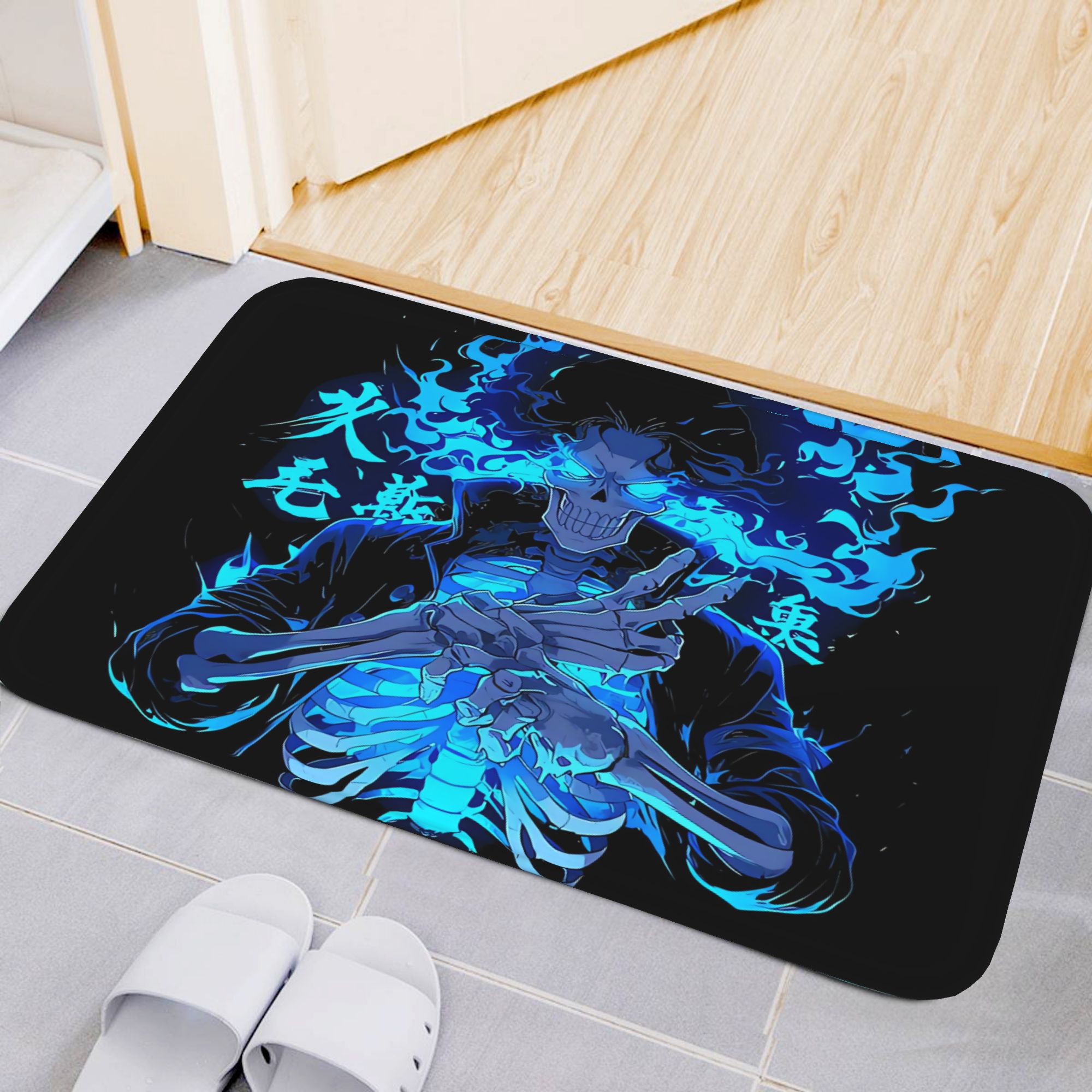 Outdoor Camping Anime - Brook One Piece Blue Flame Anime