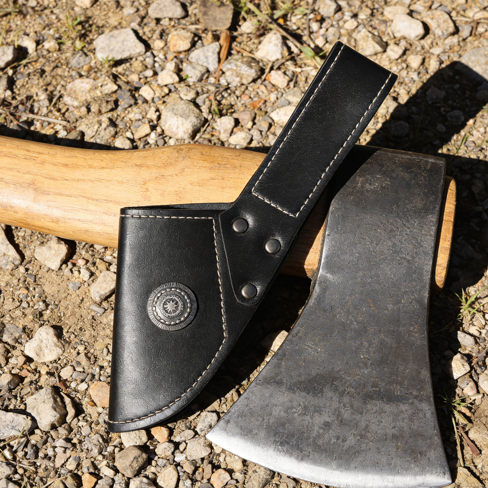 Camp Axe Hatchet - Camping Axe Cover Sheath PU Axe