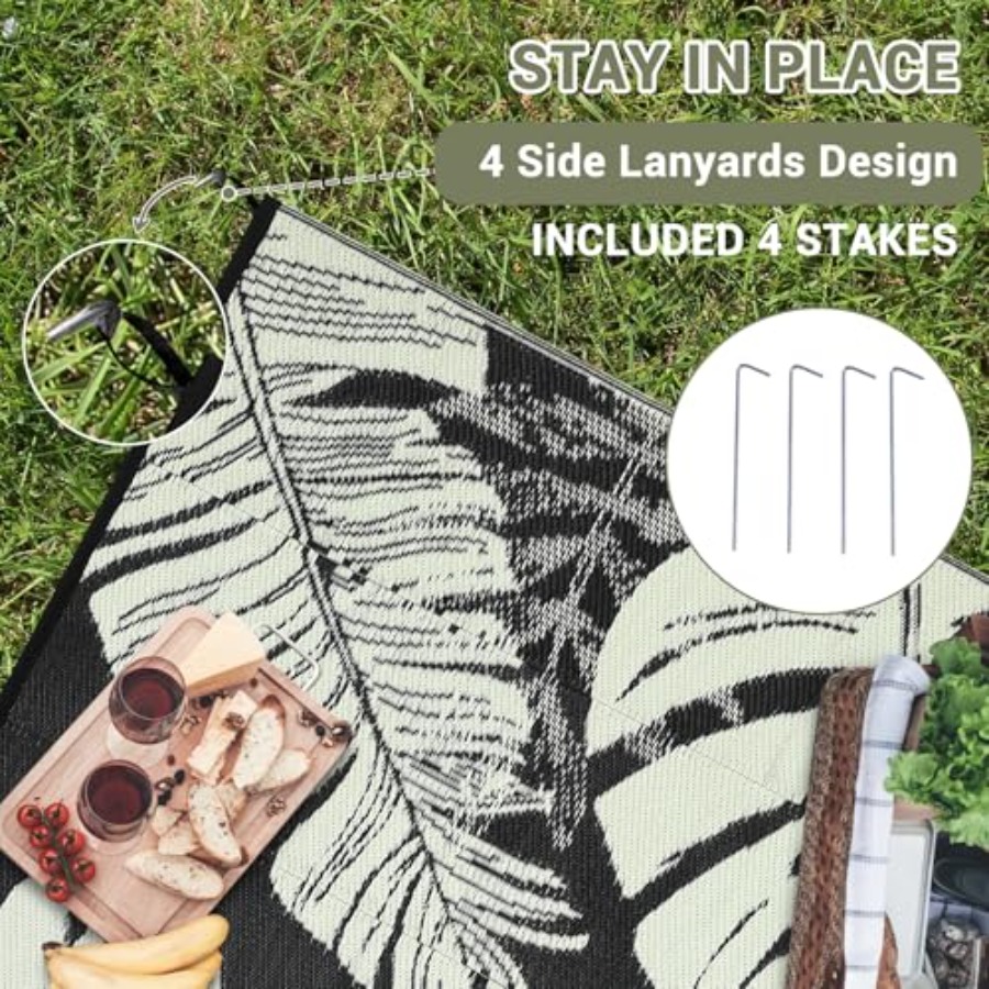 Outdoor 8x10 Waterproof Revers - Outdoor Camping Rugs 8X10 のレビューと価格