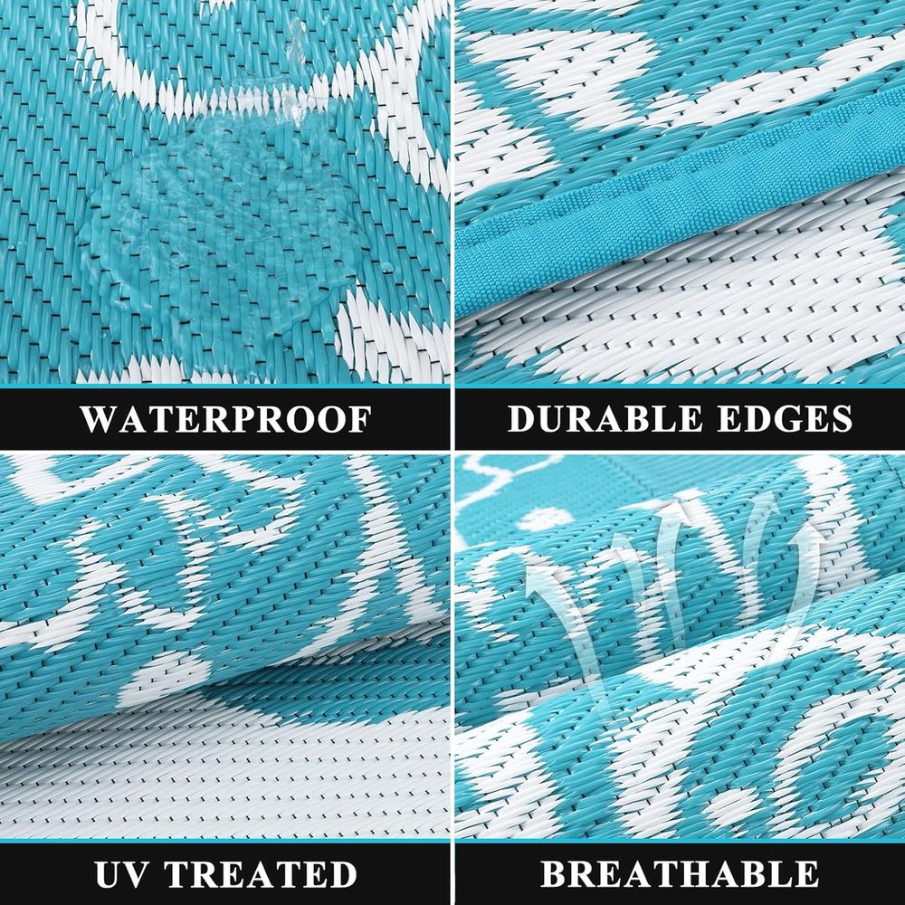 Outdoor Reversible Plastic Rug - Outdoor Camping Rugs 8X10 のレビューと価格