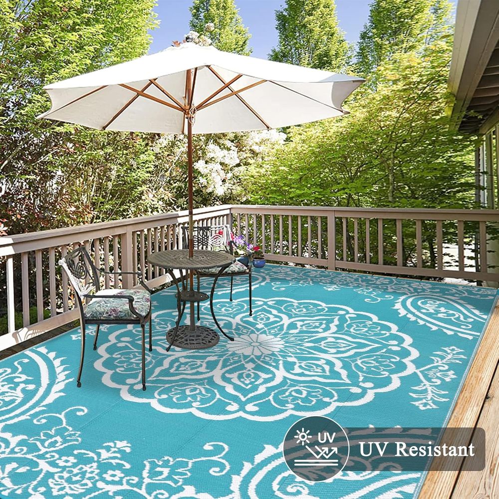 Outdoor Reversible Plastic Rug - Outdoor Camping Rugs 8X10 のレビューと価格