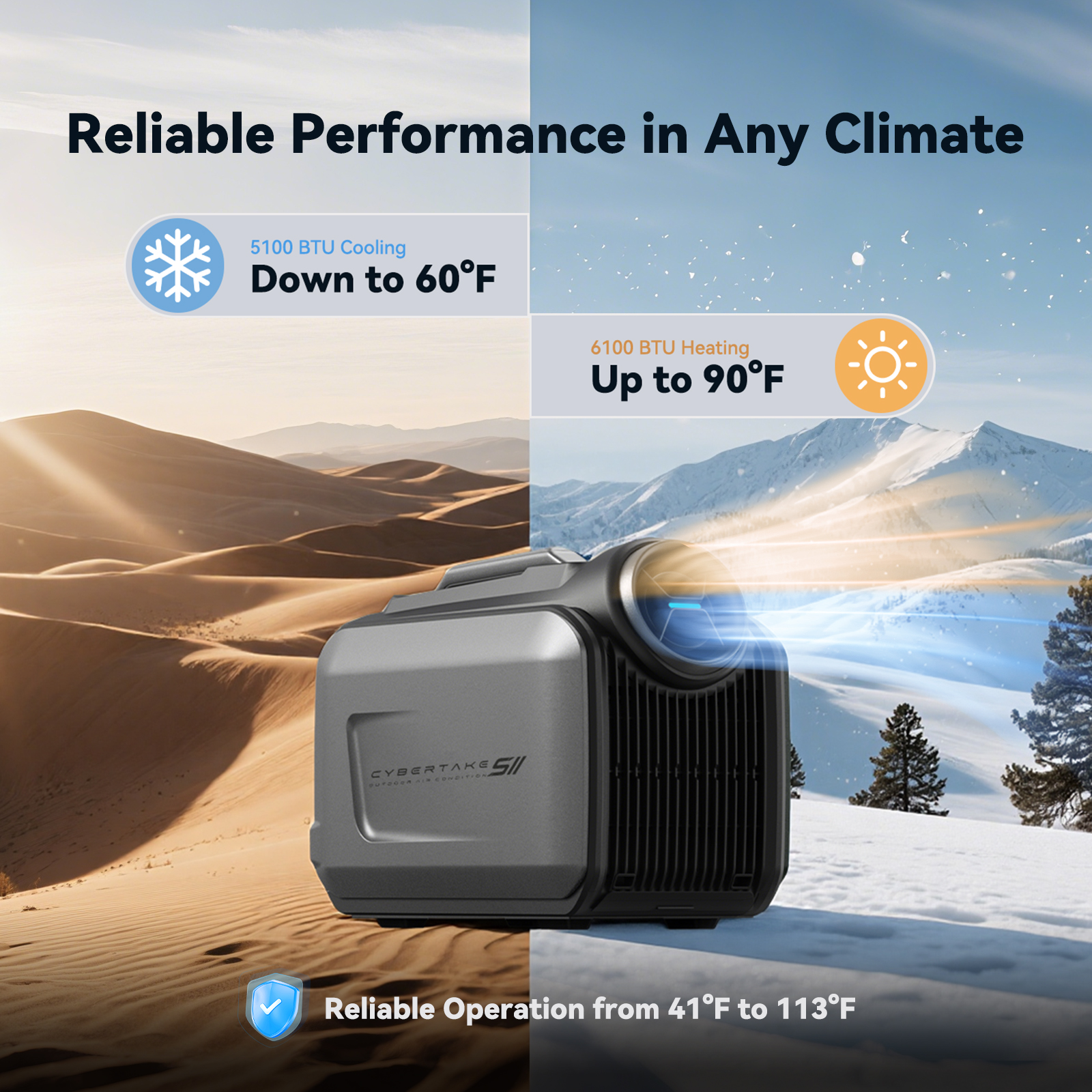 CYBERTAKE S2 Pro Portable Air  - Outdoor Camping Air Conditioner のレビューと価格