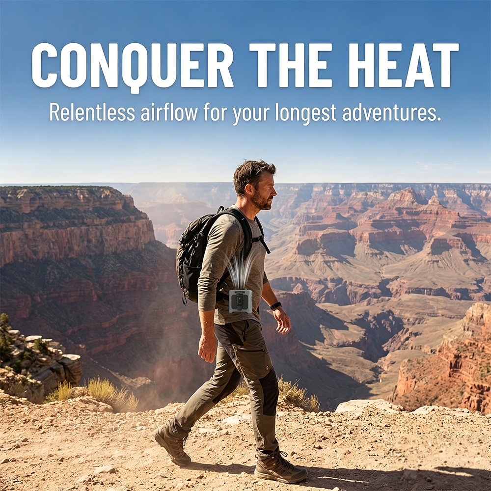 Portable Waist Fan Mini Hangin - Outdoor Camping Fan のレビューと価格