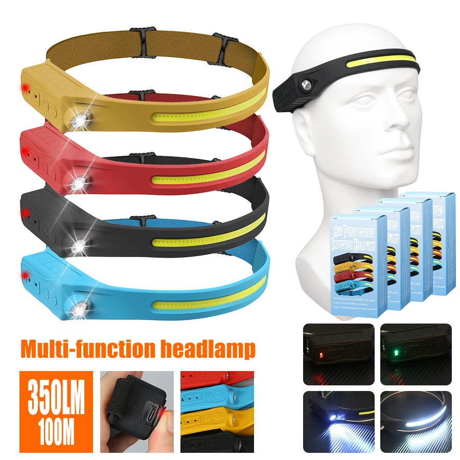 Rechargeable Headlamp 350 Lume - Outdoor Camping And Fishing のレビューと価格