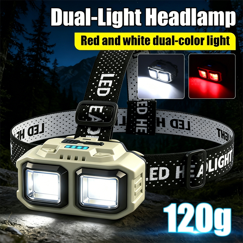 COB LED Headlamp Rechargeable  - Outdoor Camping Jobs のレビューと価格