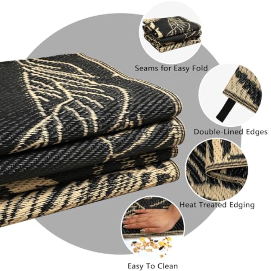 Outdoor Rug Waterproof 8x10 ft - Outdoor Camping Rugs 8X10 のレビューと価格