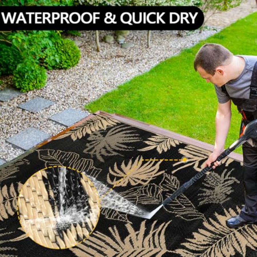 Outdoor Rug Waterproof 8x10 ft - Outdoor Camping Rugs 8X10 のレビューと価格