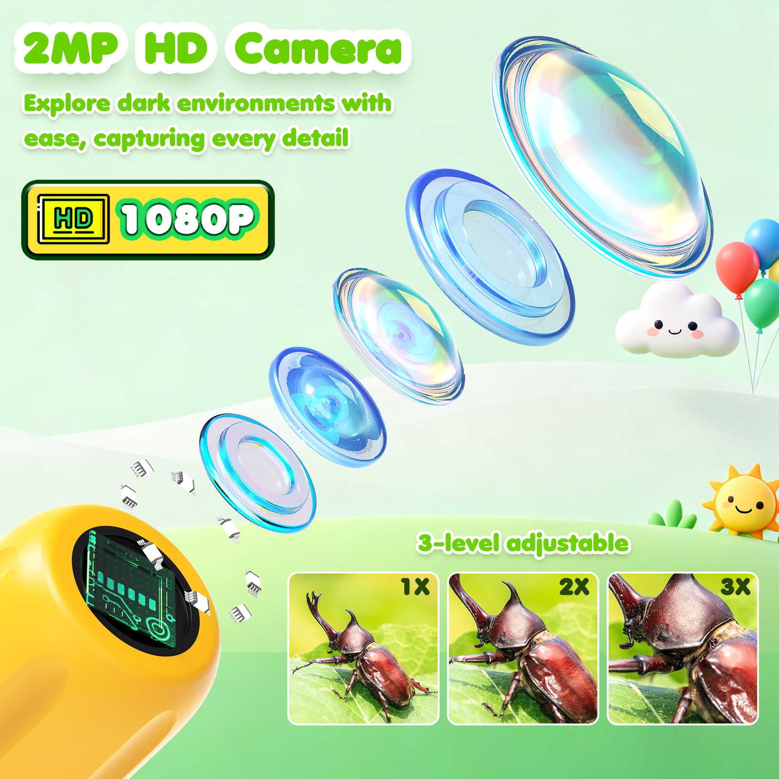 Endoscope for Kid Snake Camera - Outdoor Camping Toys のレビューと価格