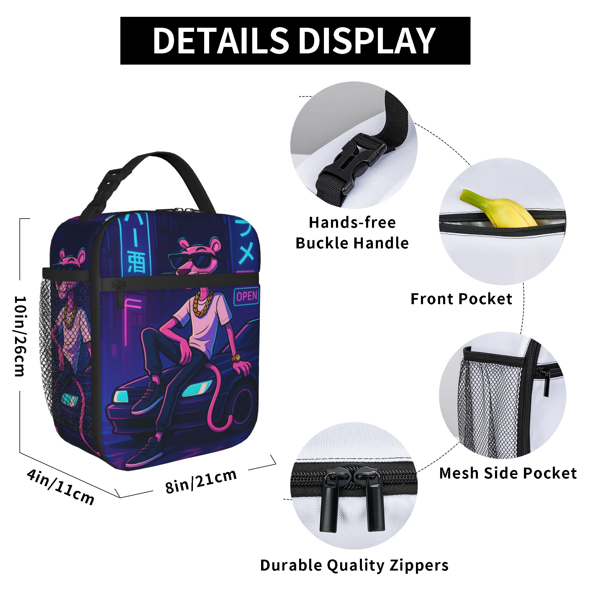 Custom Leopard Insulated Lunch - Outdoor Camping Anime のレビューと価格