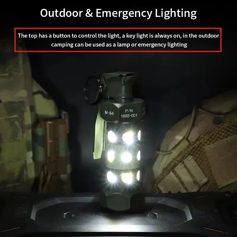 ABS Alloy M84 Flashbang Grenad - Outdoor Camping Toys のレビューと価格