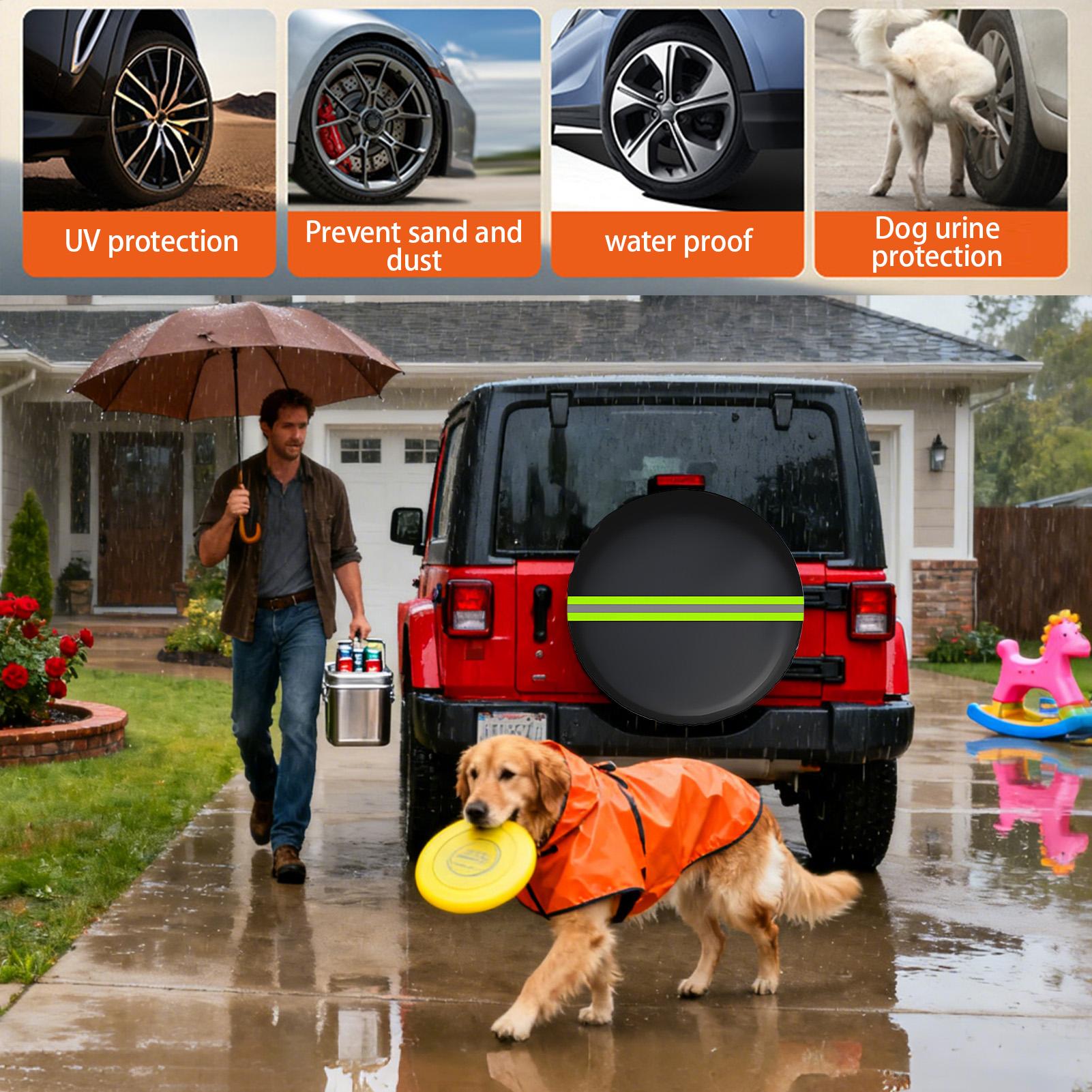 Wheel Covers Uv-Proof Trailer  - Outdoor Camping Trailer のレビューと価格