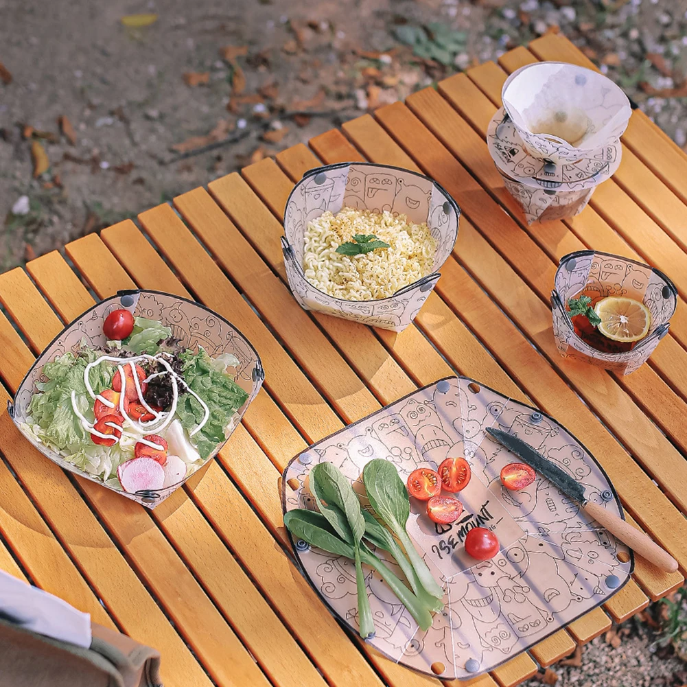 PP Foldable Dinnerware Portabl - Outdoor Camping Outfit のレビューと価格