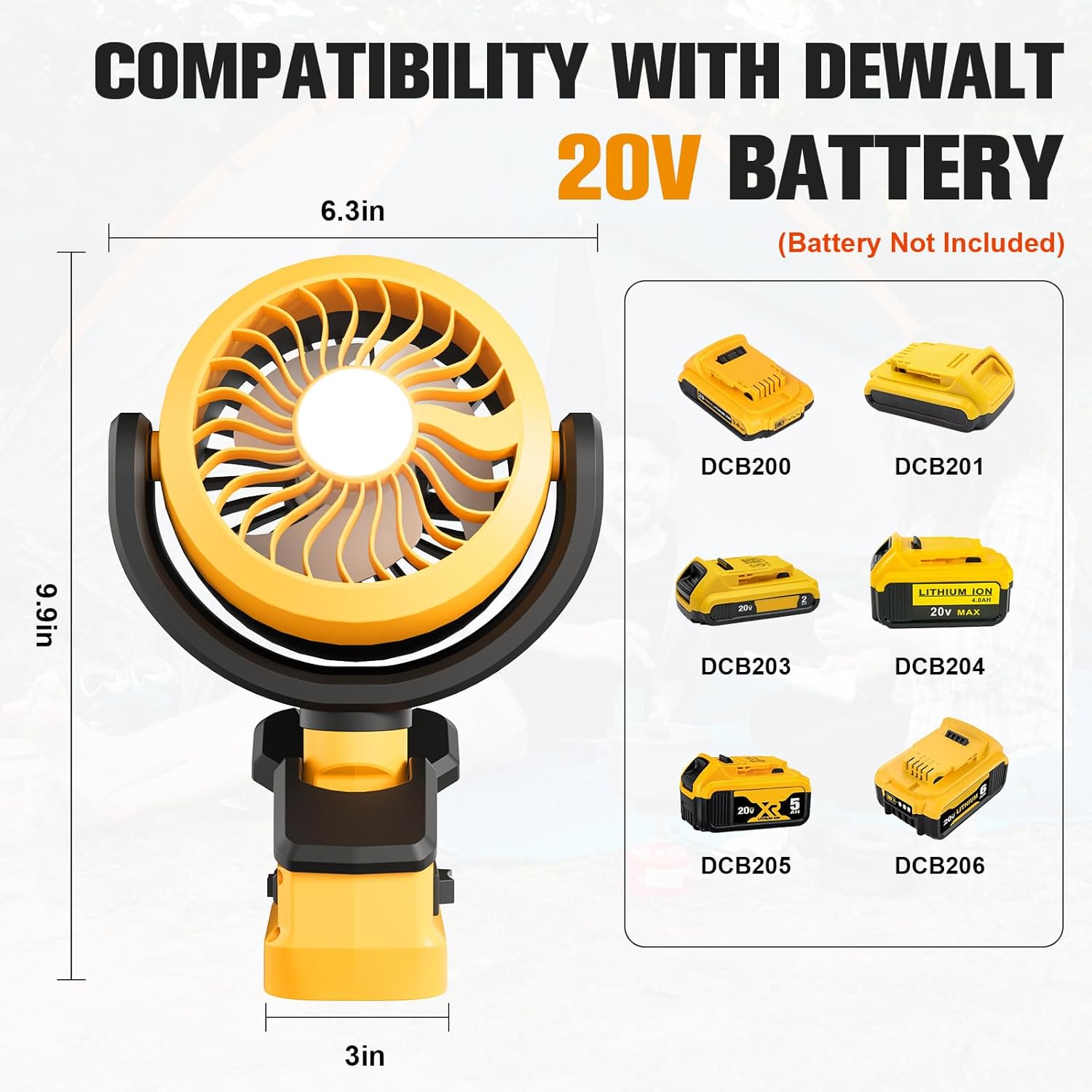 Cordless Portable Clip Fan Wit - Outdoor Camping Fan のレビューと価格