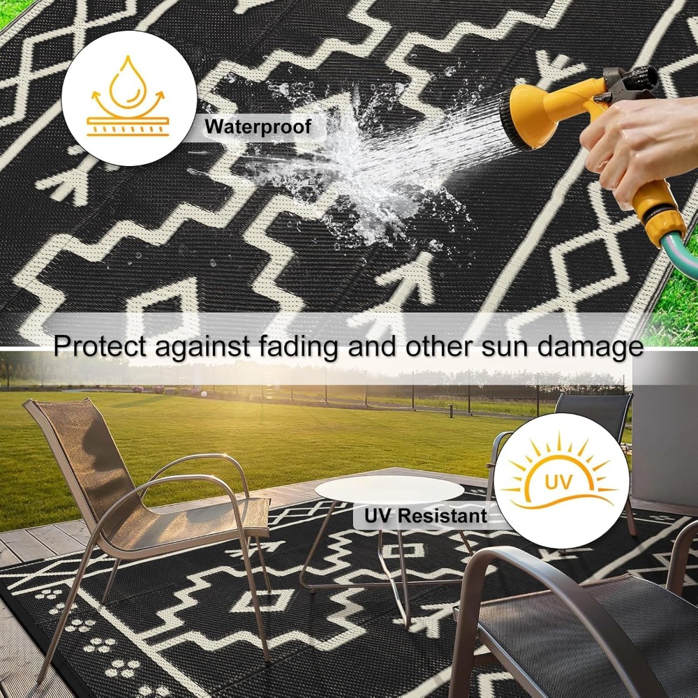 8x10 Waterproof Outdoor Rug Re - Outdoor Camping Rugs 8X10 のレビューと価格