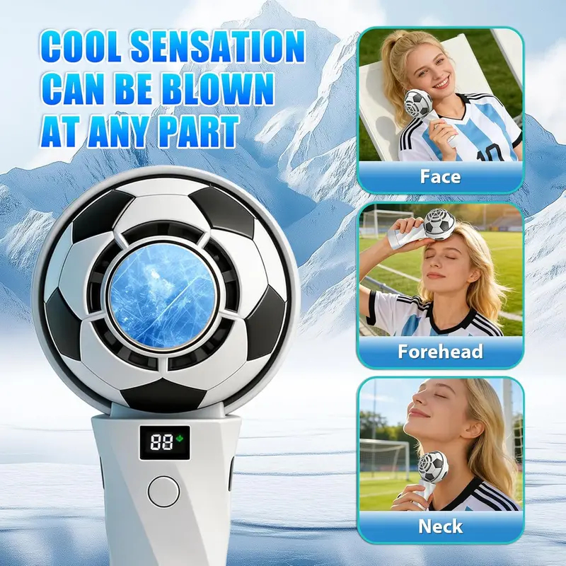Portable Handheld Football Fan - Outdoor Camping Fan のレビューと価格
