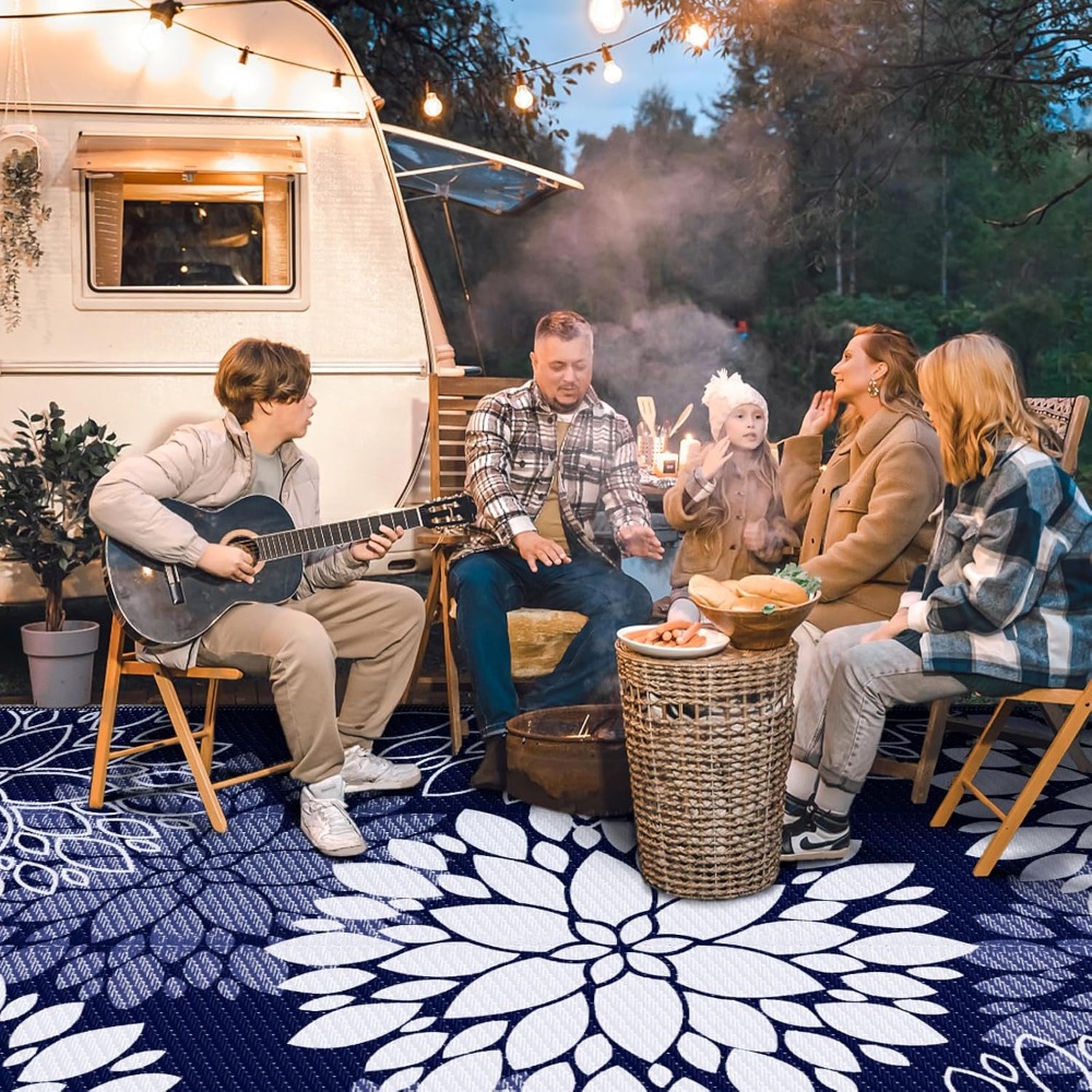 8x10 ft Reversible Waterproof  - Outdoor Camping Rugs 8X10 のレビューと価格