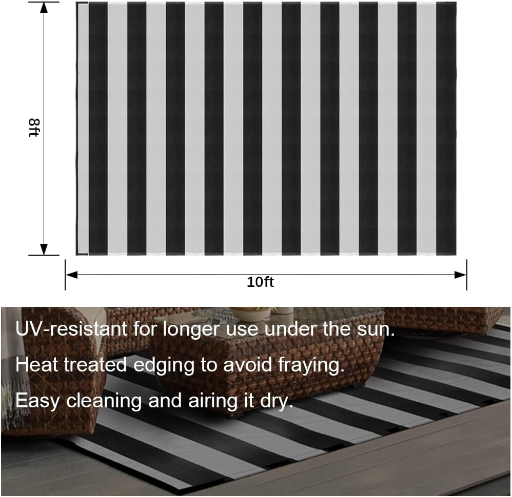 8x10 Waterproof Patio Rug, Fol - Outdoor Camping Rugs 8X10 のレビューと価格
