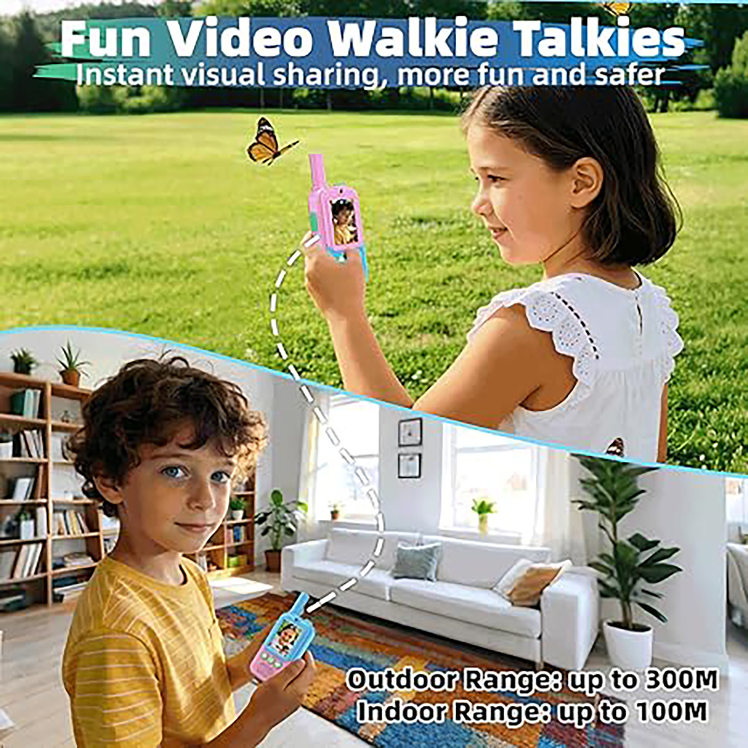 Rechargeable Kids Video Walkie - Outdoor Camping Toys のレビューと価格