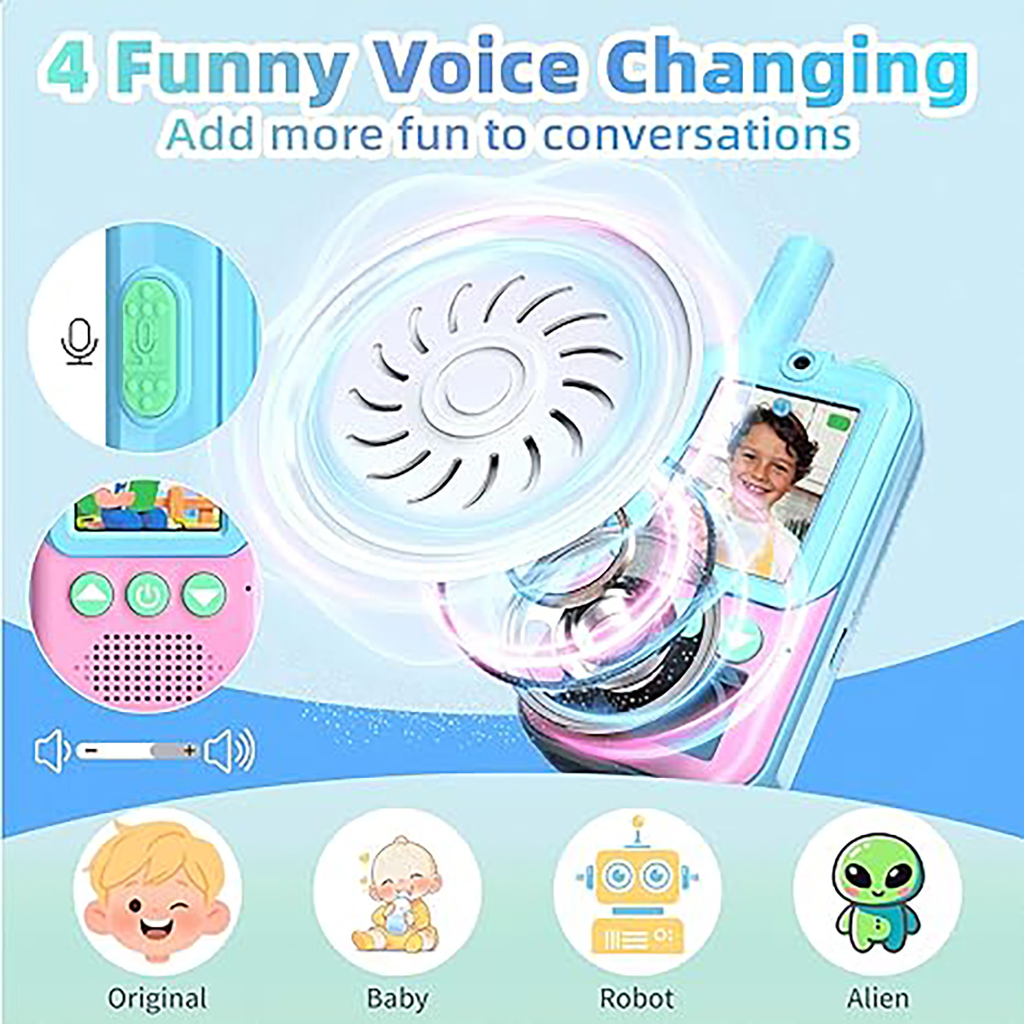 Rechargeable Kids Video Walkie - Outdoor Camping Toys のレビューと価格