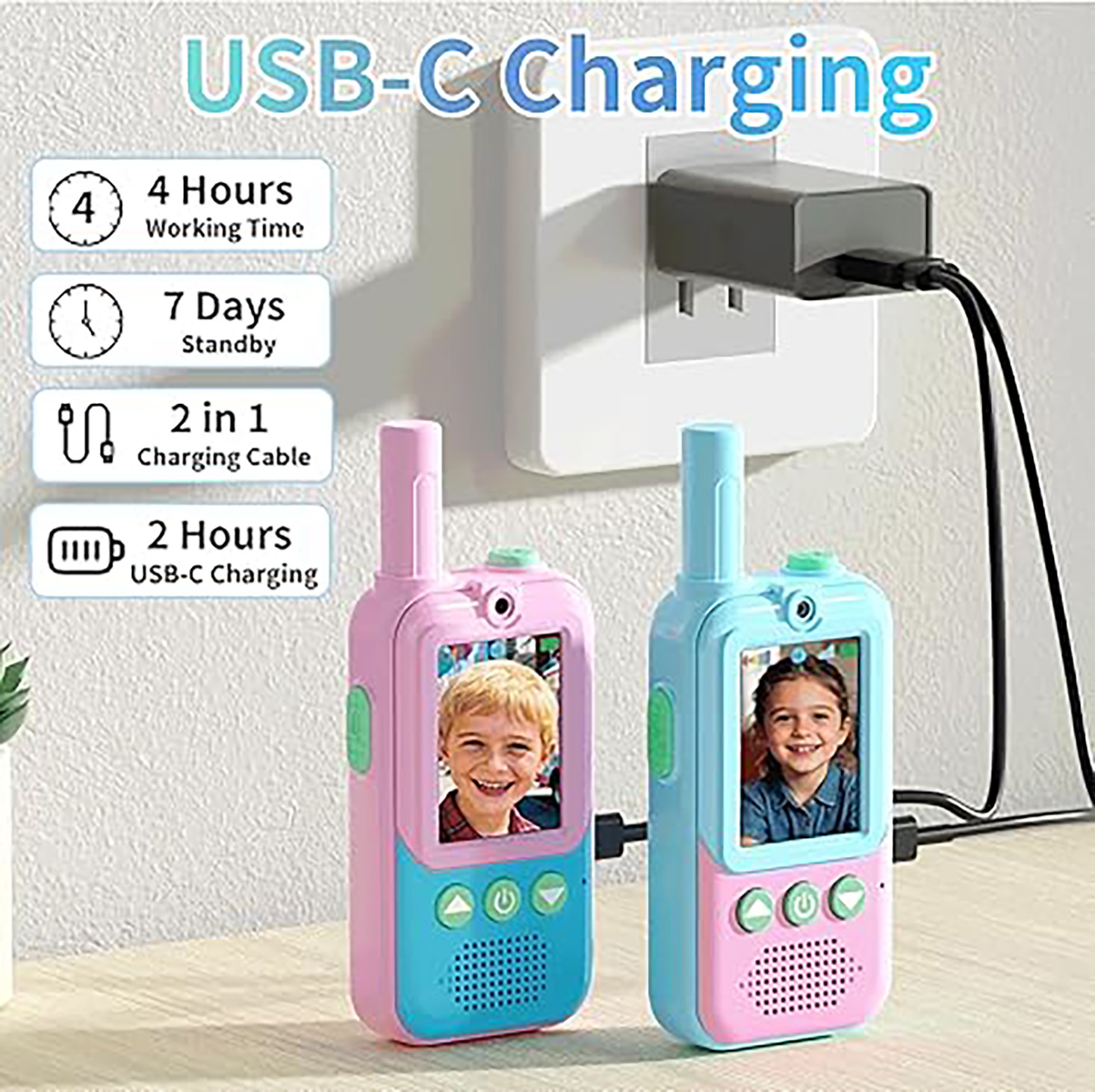 Rechargeable Kids Video Walkie - Outdoor Camping Toys のレビューと価格