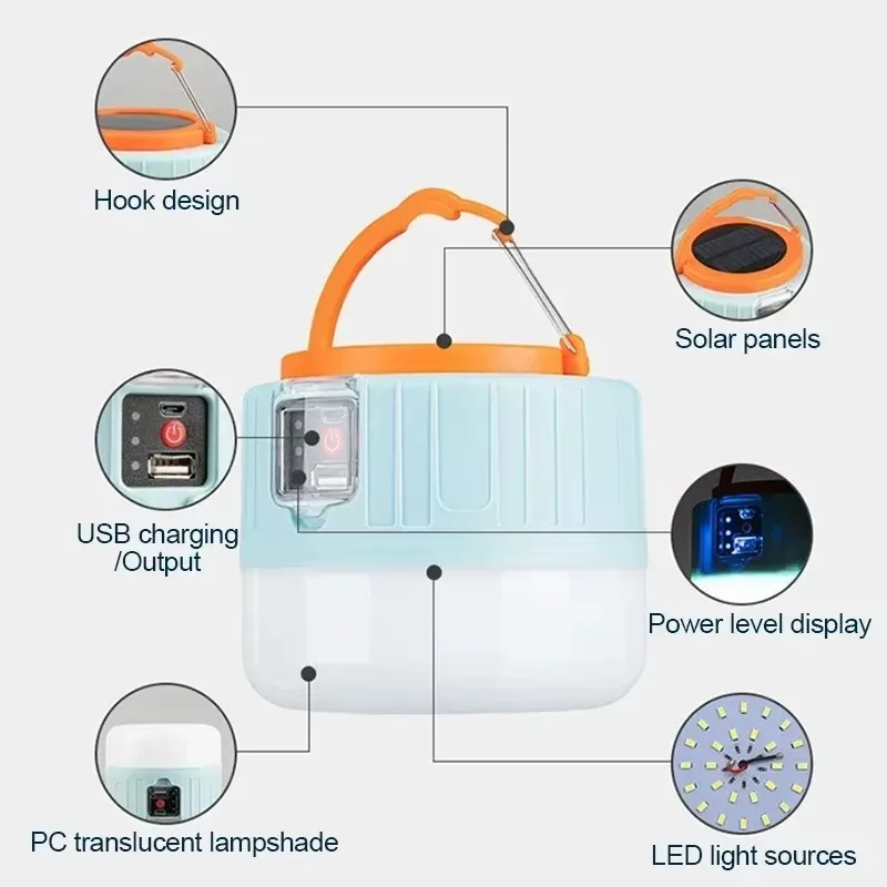 Solar Camping Lantern Recharge - Outdoor Camping And Fishing のレビューと価格