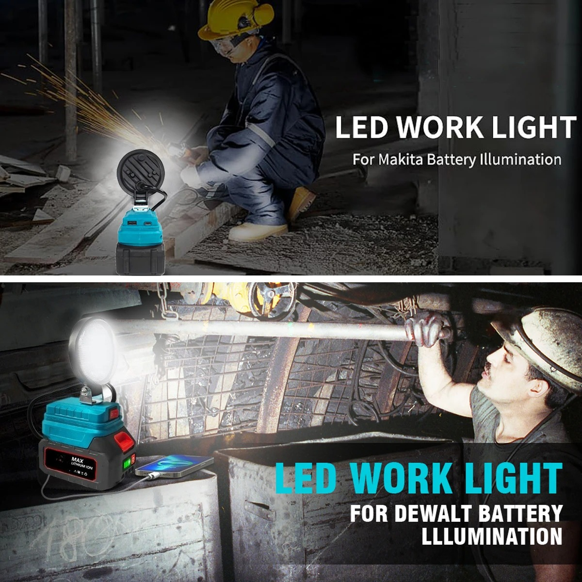 4 Inch Cordless Work Light For - Outdoor Camping Jobs のレビューと価格