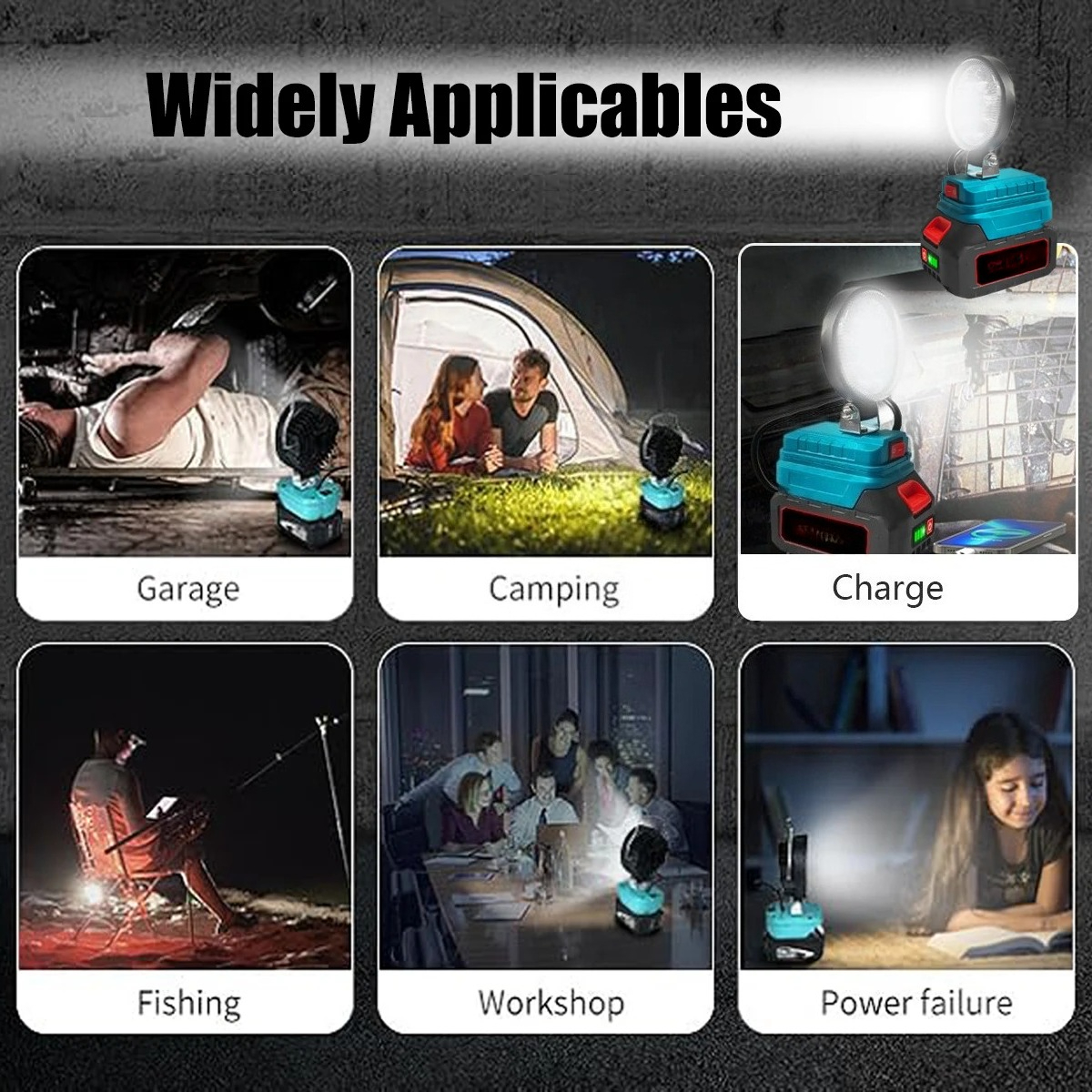 4 Inch Cordless Work Light For - Outdoor Camping Jobs のレビューと価格