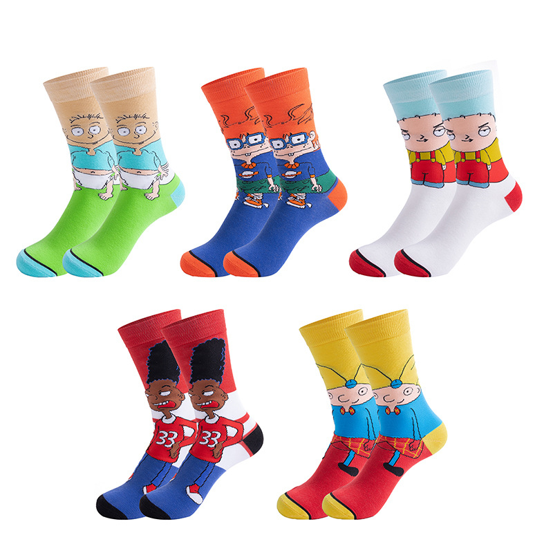5 Pairs Cartoon Casual Outdoor - Outdoor Camping Anime のレビューと価格