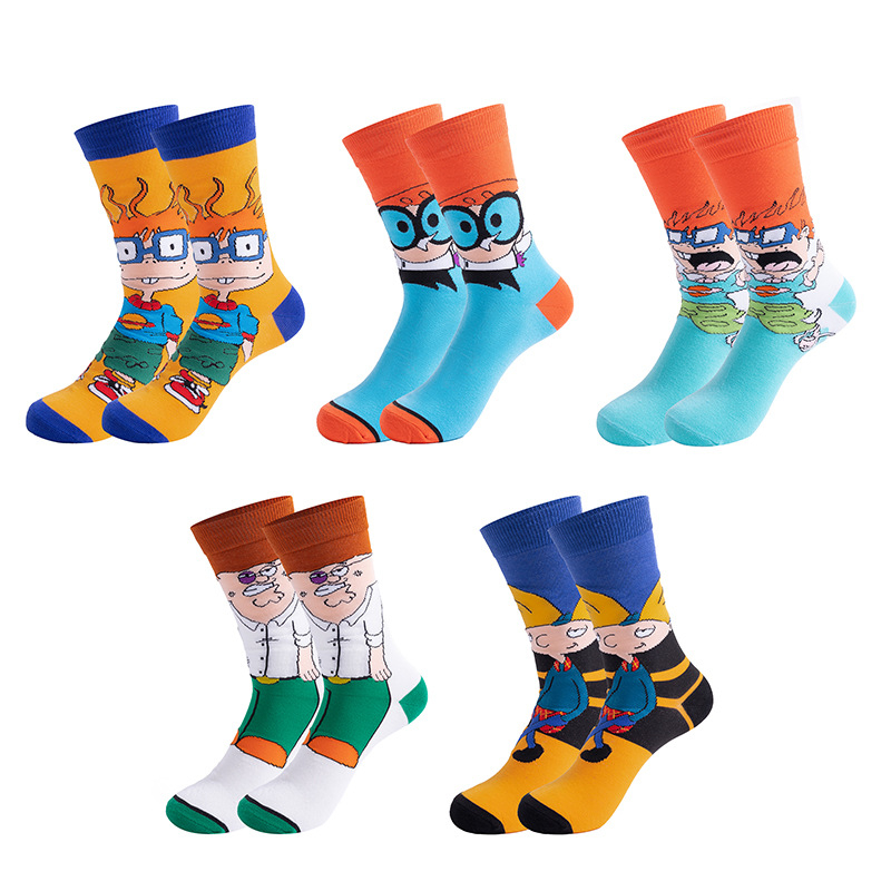 5 Pairs Cartoon Casual Outdoor - Outdoor Camping Anime のレビューと価格