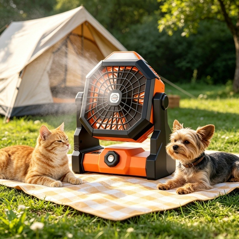 7800mAh Portable Rechargeable  - Outdoor Camping Fan のレビューと価格