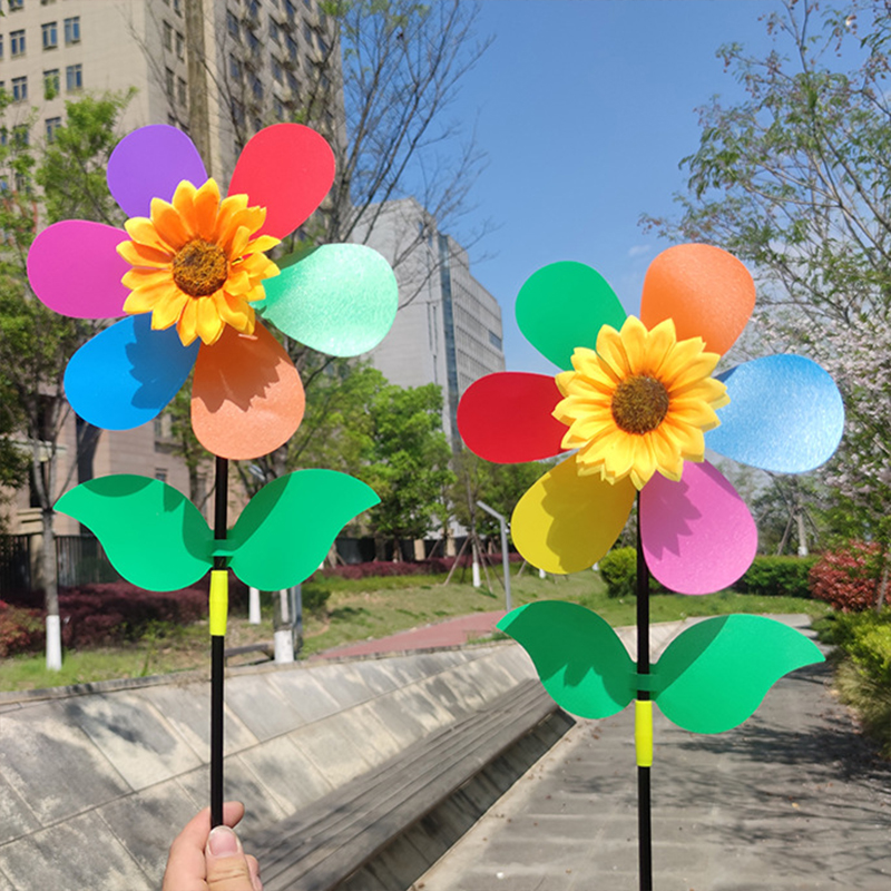 3pcs Sunflower Windmill Pinwhe - Outdoor Camping Toys のレビューと価格