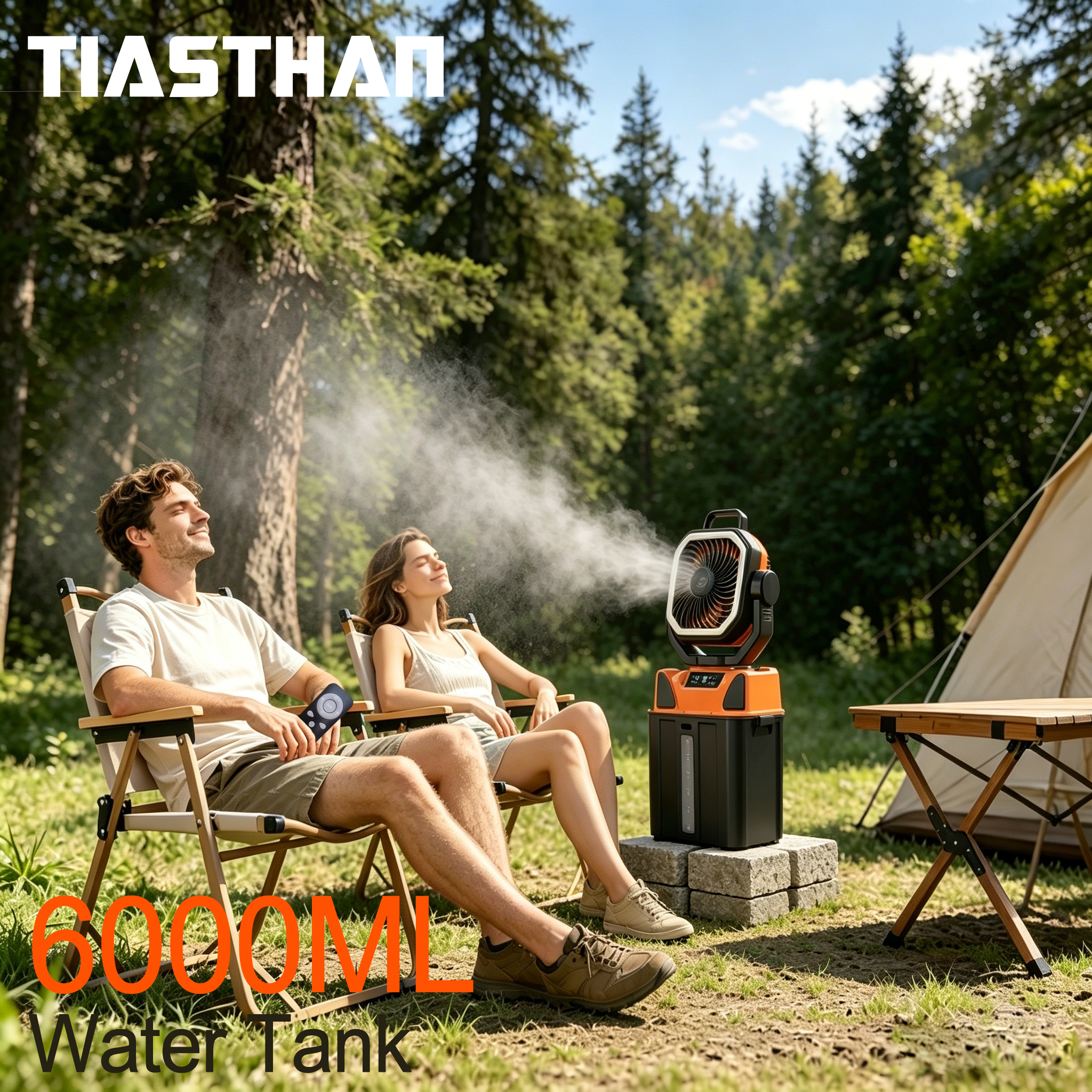 30000mAh Spray Camping Fan wit - Outdoor Camping Fan のレビューと価格