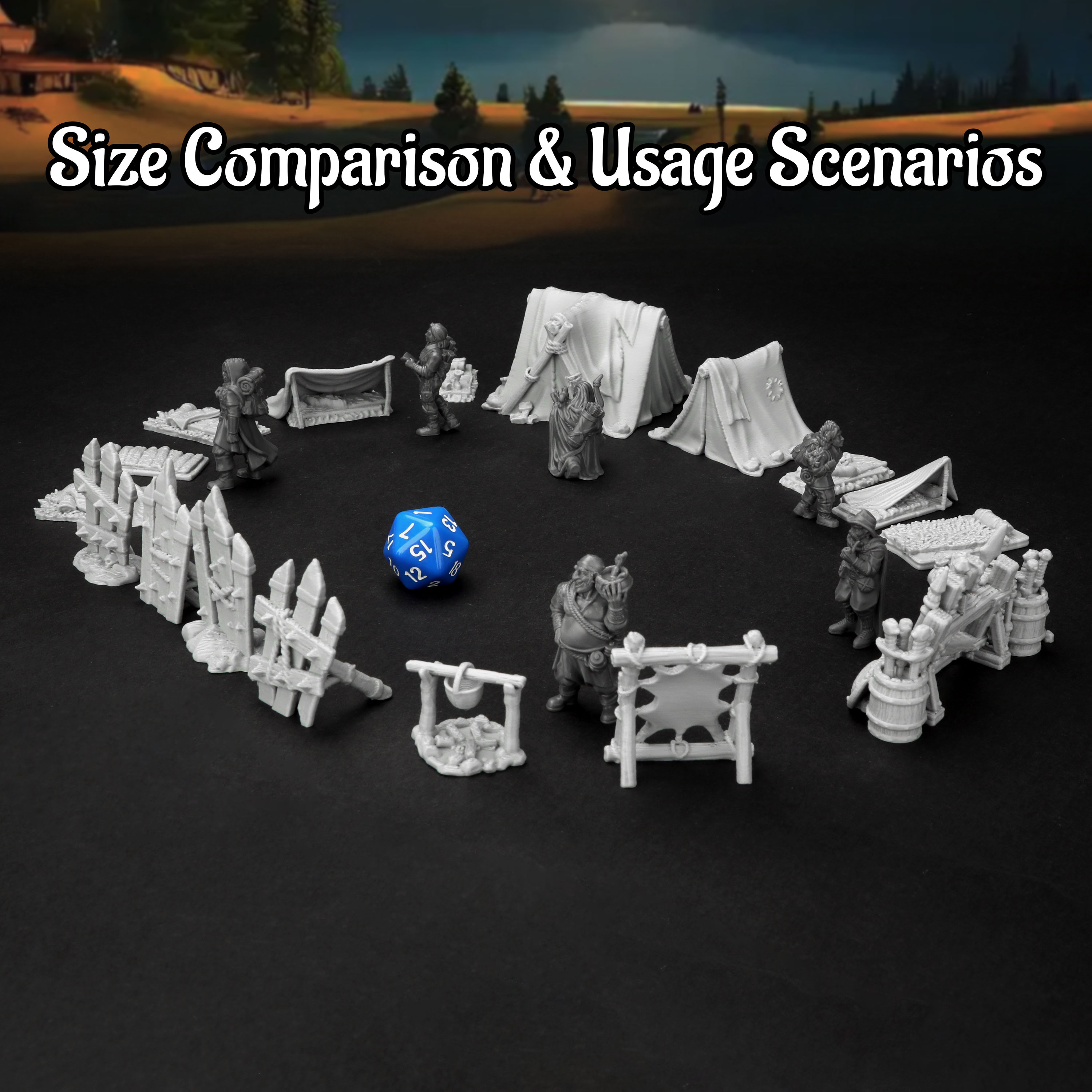 RPG Camp Terrain Set - Adventu - Outdoor Camping Fan のレビューと価格