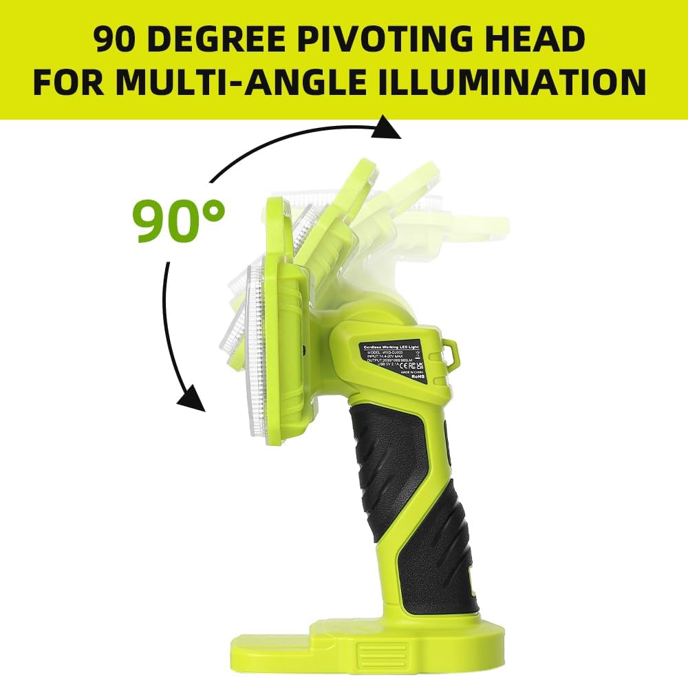 18W 2000LM Cordless LED Flashl - Outdoor Camping Jobs のレビューと価格