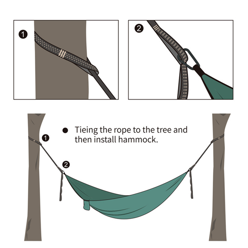 2pcs Hammock Straps High Load  - Outdoor Camping Hammock のレビューと価格